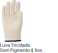 LUVA TRICOTADA SEM PIGMENTO